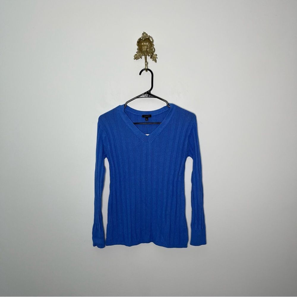 Talbots Ribbed V-neck Sweater XS